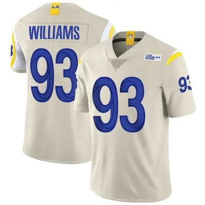 Men's Limited Jonah Williams Los Angeles Rams Bone Vapor Jersey