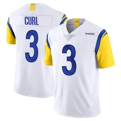 Men's Limited Kamren Curl Los Angeles Rams White Vapor Untouchable Jersey