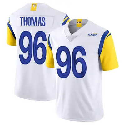 Men's Limited Keir Thomas Los Angeles Rams White Vapor Untouchable Jersey