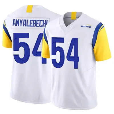 Men's Limited Kelechi Anyalebechi Los Angeles Rams White Vapor F.U.S.E. Jersey