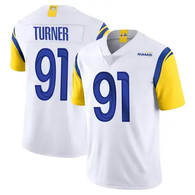 Men's Limited Kobie Turner Los Angeles Rams White Vapor Untouchable Jersey