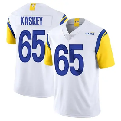 Men's Limited Matt Kaskey Los Angeles Rams White Vapor Untouchable Jersey