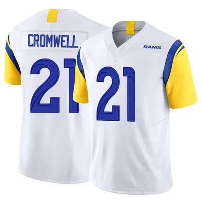 Men's Limited Nolan Cromwell Los Angeles Rams White Vapor F.U.S.E. Jersey