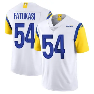 Men's Limited Olakunle Fatukasi Los Angeles Rams White Vapor Untouchable Jersey