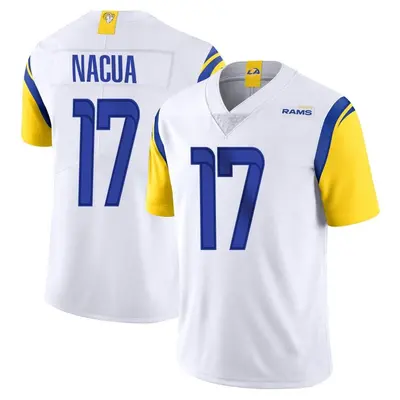 Men's Limited Puka Nacua Los Angeles Rams White Vapor Untouchable Jersey