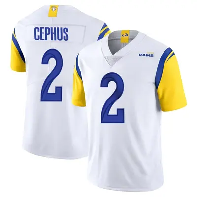 Men's Limited Quintez Cephus Los Angeles Rams White Vapor Untouchable Jersey