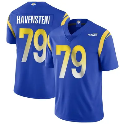 Men's Limited Rob Havenstein Los Angeles Rams Royal Alternate Vapor Untouchable Jersey