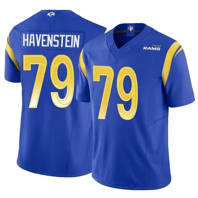 Men's Limited Rob Havenstein Los Angeles Rams Royal Vapor F.U.S.E. Jersey