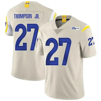 Men's Limited SaRodorick Thompson Jr. Los Angeles Rams Bone Vapor Jersey