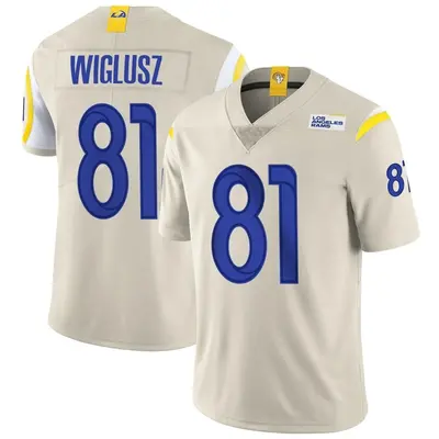 Men's Limited Sam Wiglusz Los Angeles Rams Bone Vapor Jersey