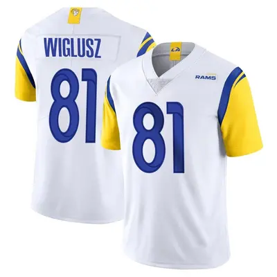 Men's Limited Sam Wiglusz Los Angeles Rams White Vapor Untouchable Jersey