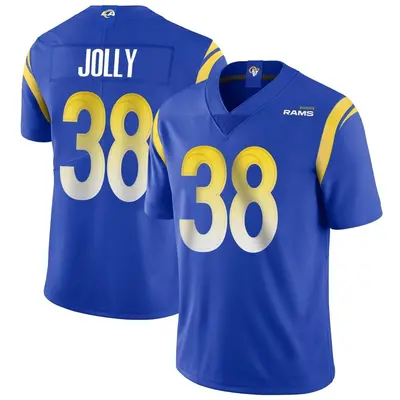 Men's Limited Shaun Jolly Los Angeles Rams Royal Alternate Vapor Untouchable Jersey