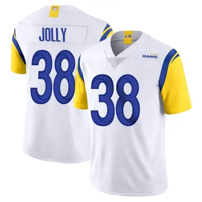 Men's Limited Shaun Jolly Los Angeles Rams White Vapor Untouchable Jersey