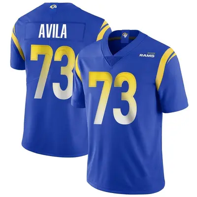 Men's Limited Steve Avila Los Angeles Rams Royal Alternate Vapor Untouchable Jersey