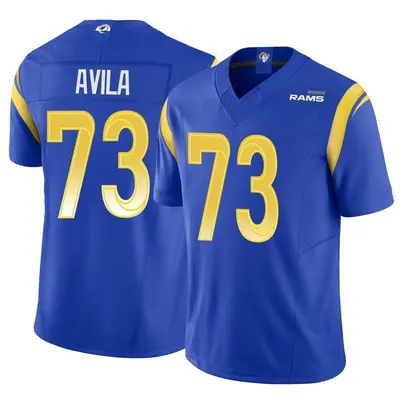 Men's Limited Steve Avila Los Angeles Rams Royal Vapor F.U.S.E. Jersey