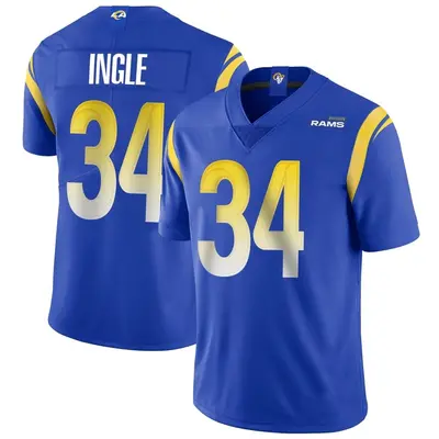 Men's Limited Tanner Ingle Los Angeles Rams Royal Alternate Vapor Untouchable Jersey