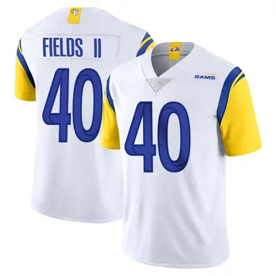 Men's Limited Tony Fields II Los Angeles Rams White Vapor Untouchable Jersey