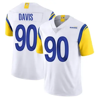 Men's Limited Tyler Davis Los Angeles Rams White Vapor Untouchable Jersey