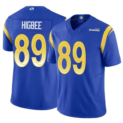 Men's Limited Tyler Higbee Los Angeles Rams Royal Vapor F.U.S.E. Jersey