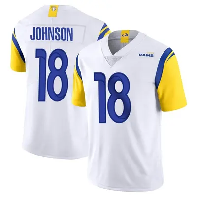 Men's Limited Tyler Johnson Los Angeles Rams White Vapor Untouchable Jersey