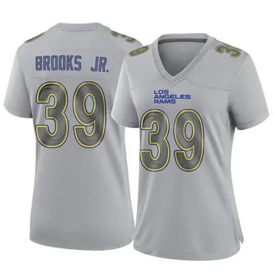 Women's Game Antoine Brooks Jr. Los Angeles Rams Gray Atmosphere Fashion Jersey