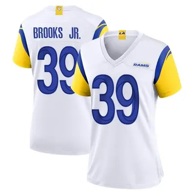 Women's Game Antoine Brooks Jr. Los Angeles Rams White Jersey