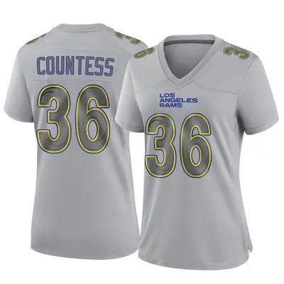 Women's Game Blake Countess Los Angeles Rams Gray Atmosphere Fashion Jersey