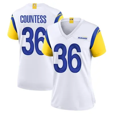 Women's Game Blake Countess Los Angeles Rams White Jersey