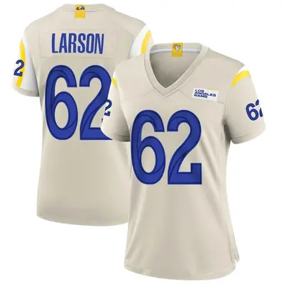 Women's Game Blake Larson Los Angeles Rams Bone Jersey