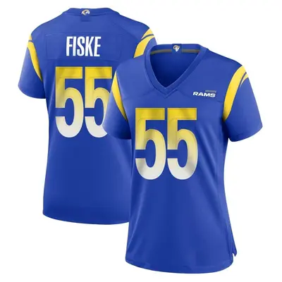 Women's Game Braden Fiske Los Angeles Rams Royal Alternate Jersey