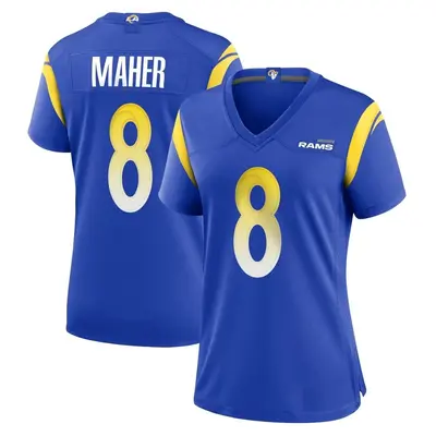 Women's Game Brett Maher Los Angeles Rams Royal Alternate Jersey