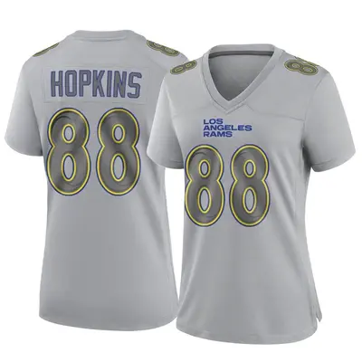 Women's Game Brycen Hopkins Los Angeles Rams Gray Atmosphere Fashion Jersey