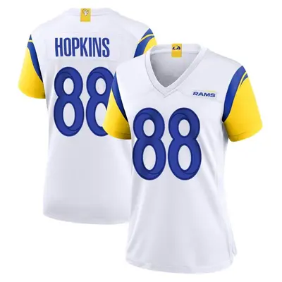 Women's Game Brycen Hopkins Los Angeles Rams White Jersey