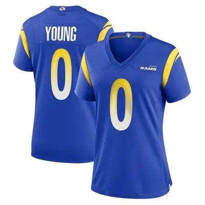 Women's Game Byron Young Los Angeles Rams Royal Alternate Jersey