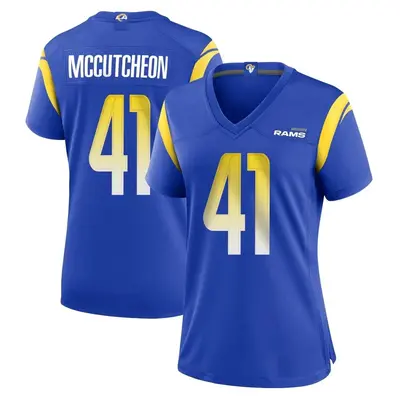 Women's Game Cameron McCutcheon Los Angeles Rams Royal Alternate Jersey