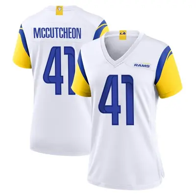 Women's Game Cameron McCutcheon Los Angeles Rams White Jersey