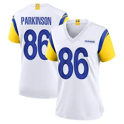 Women's Game Colby Parkinson Los Angeles Rams White Jersey