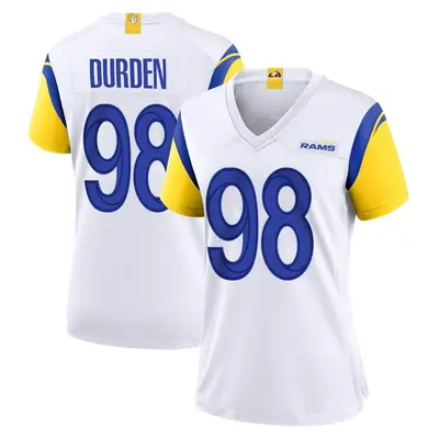 Women's Game Cory Durden Los Angeles Rams White Jersey