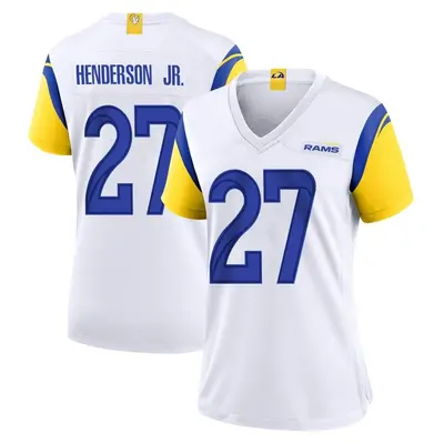 Women's Game Darrell Henderson Jr. Los Angeles Rams White Jersey