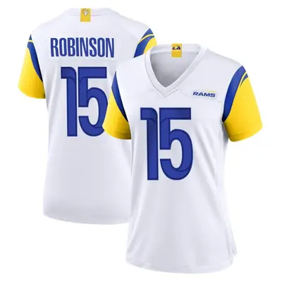 Women's Game Demarcus Robinson Los Angeles Rams White Jersey