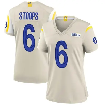 Women's Game Drake Stoops Los Angeles Rams Bone Jersey