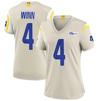 Women's Game Dresser Winn Los Angeles Rams Bone Jersey