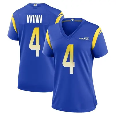 Women's Game Dresser Winn Los Angeles Rams Royal Alternate Jersey