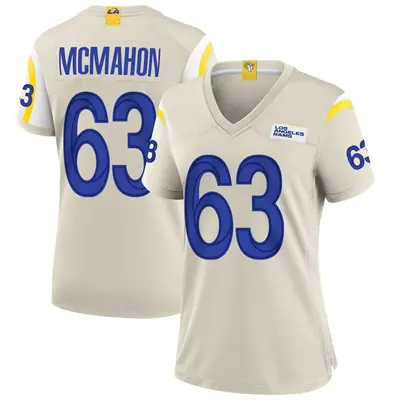 Women's Game Dylan McMahon Los Angeles Rams Bone Jersey