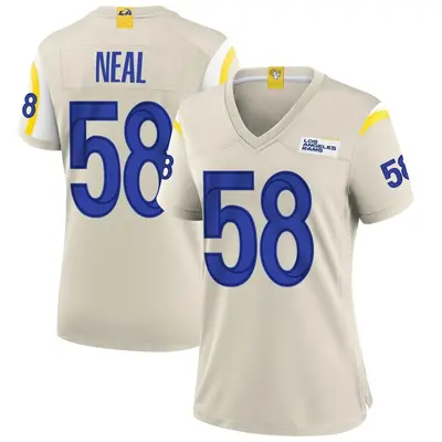 Women's Game Elias Neal Los Angeles Rams Bone Jersey