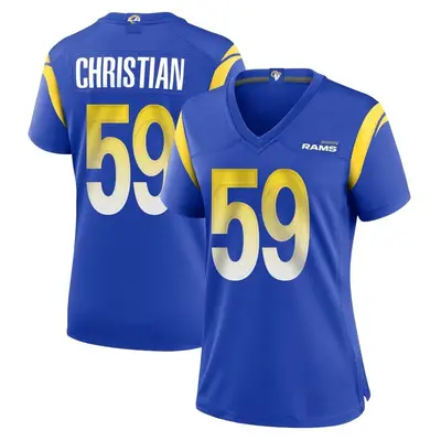 Women's Game Geron Christian Los Angeles Rams Royal Alternate Jersey