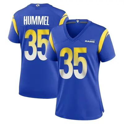 Women's Game Jacob Hummel Los Angeles Rams Royal Alternate Jersey