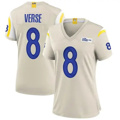 Women's Game Jared Verse Los Angeles Rams Bone Jersey