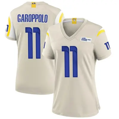 Women's Game Jimmy Garoppolo Los Angeles Rams Bone Jersey