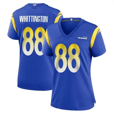 Women's Game Jordan Whittington Los Angeles Rams Royal Alternate Jersey